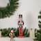 14" Wooden Nutcracker with Christmas Countdown Sign